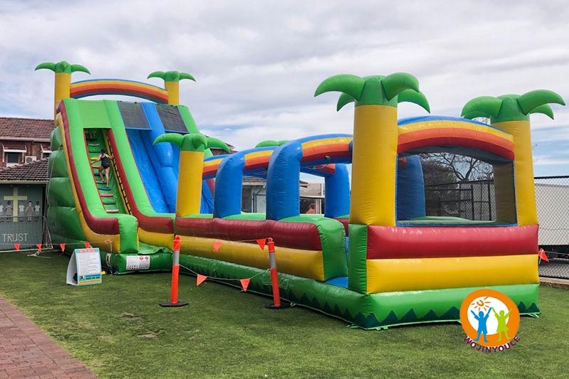 WS210 Tropical 18m Dual Lane Inflatable Water Slide