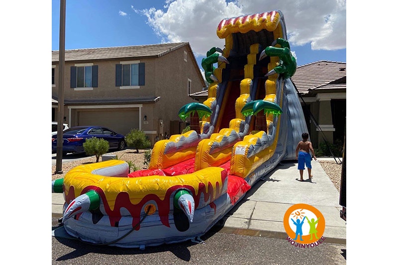 WS206 19ft T-Rex Inflatable Water Slide with Pool