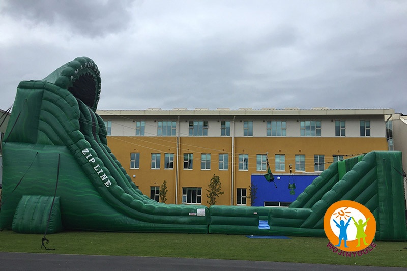 ZP013 Giant Portable Mobile Outdoor Inflatable Zip Line Falls