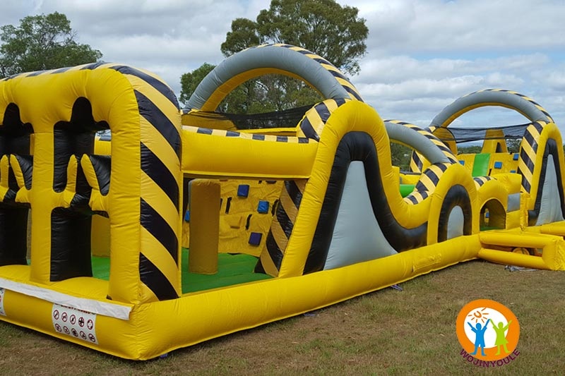 OC056 Atomic Rush 15m Inflatable Obstacle Course & Slide