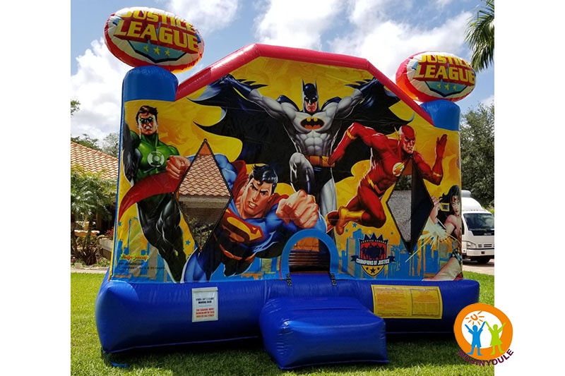 WB291 Justice League Super Heros Inflatable Bounce House