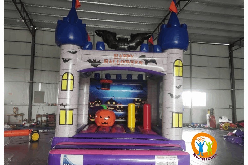 WB296 Halloween Pumpkin Bounce House Inflatable Castle