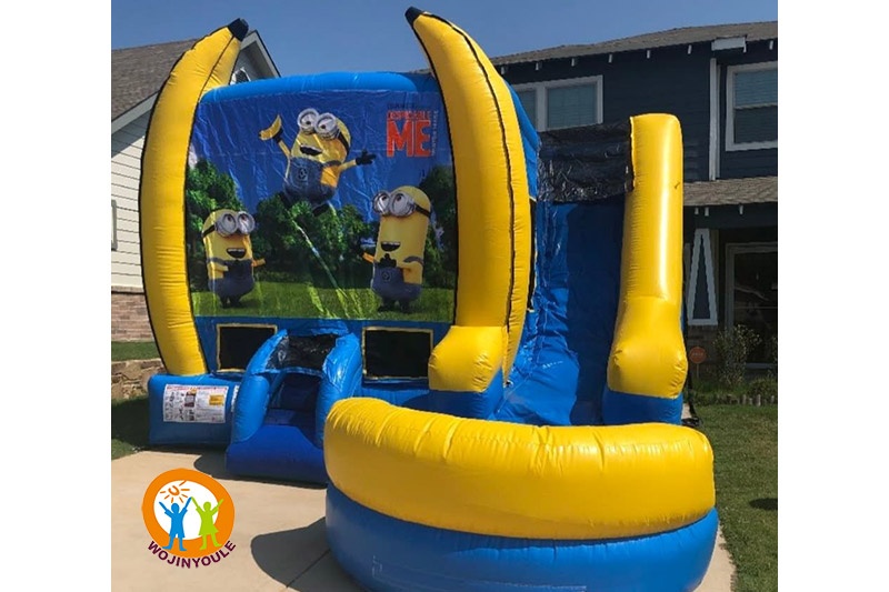 WJ081 Minions Inflatable Wet Combo Bouncer Slide
