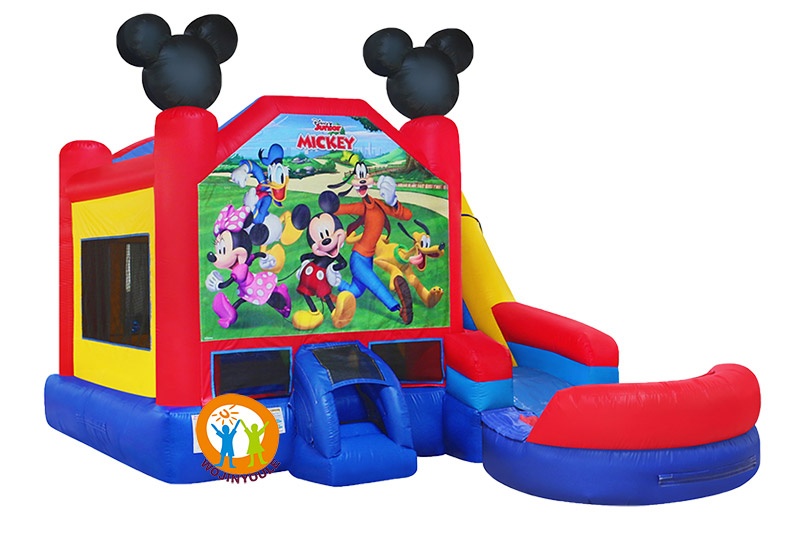 WJ096 Mickey Inflatable Combo Jumping Castle Bounce Slide