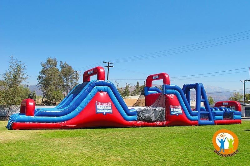 OC125 81ft Rugged Warrior Challenge Inflatable Obstacle Course