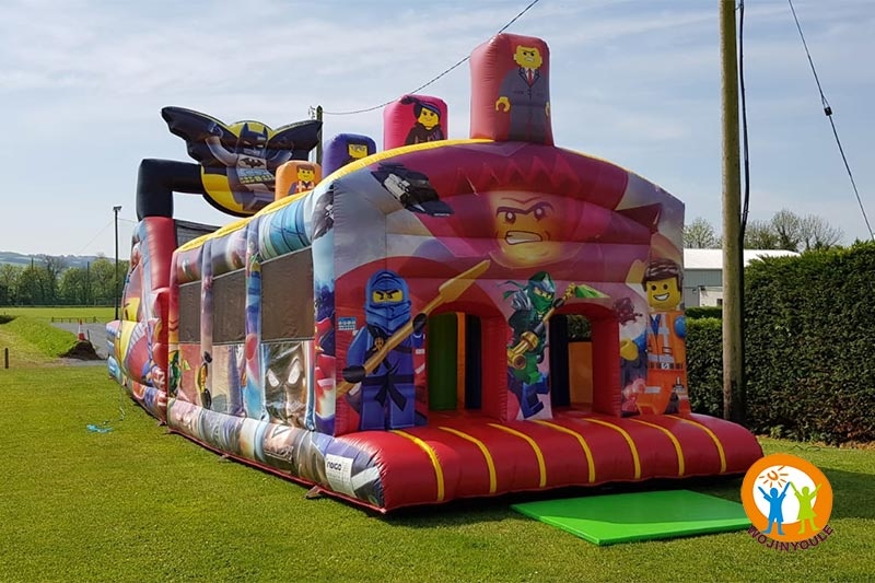 OC127 50ft Lego Inflatable Obstacle Course
