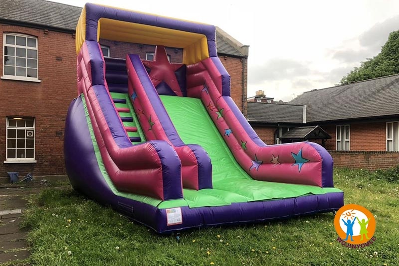 DS085 Giant Star Shooter Inflatable Dry Slide