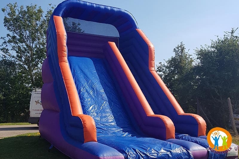 DS089 18ft Outdoor Giant Blue Inflatable Dry Slide