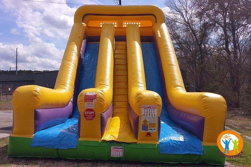 DS091 22ft Hi-Wire Double Lane Inflatable Dry Slide