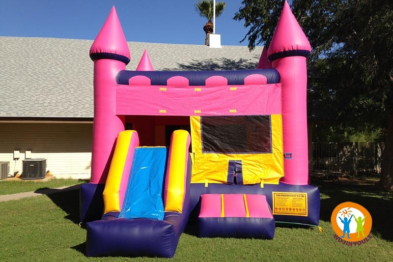 WB314 Princess Prince Inflatable Bounce House with Slide