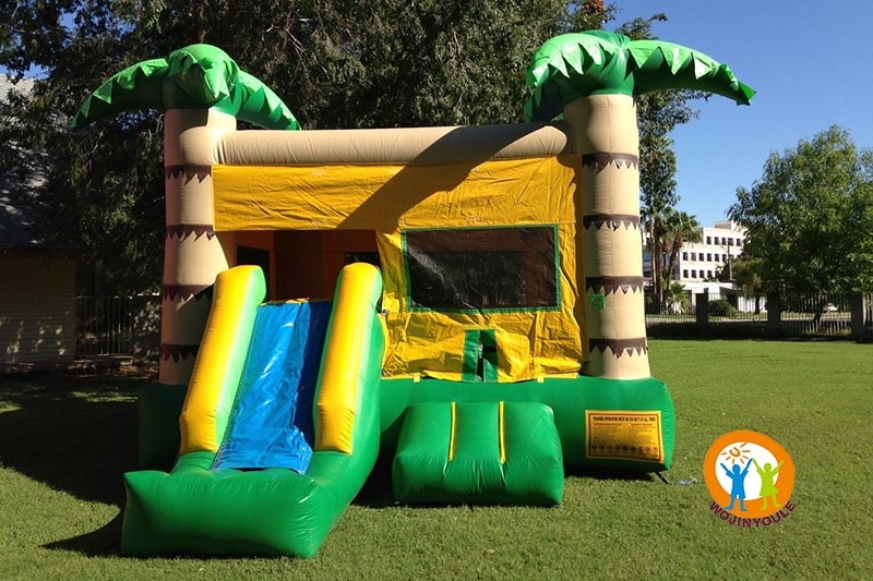 WB315 Tropical Bounce House Inflatable Castle w/ Slide
