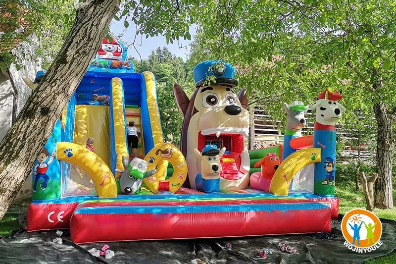WB322 Huge Paw Patrol Dog Inflatable Combo Bouncy Castle