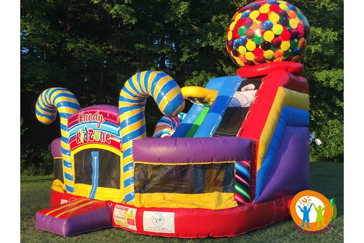 WB324 Candy Land Inflatable Combo Slide Bounce House