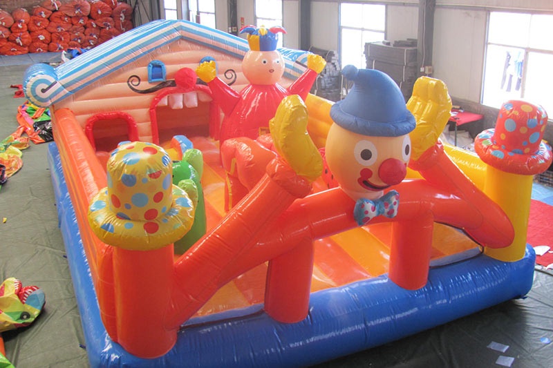 WJ006 The Joy Circus Clown Park Fun City Inflatable Bouncy Castle