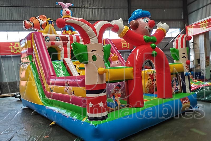 Clown Theme Park Fun City Inflatable Bouncy Castle