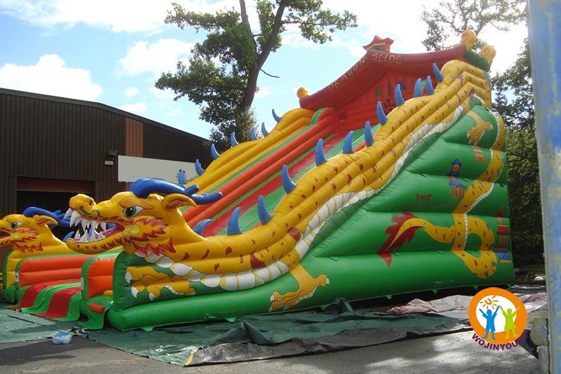 DS124 36ft Toboggan Dragon Slide Giant Inflatable Dry Slide