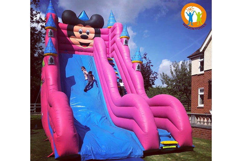 DS111 26ft Mickey Mouse Inflatable Dry Slide Even Slide
