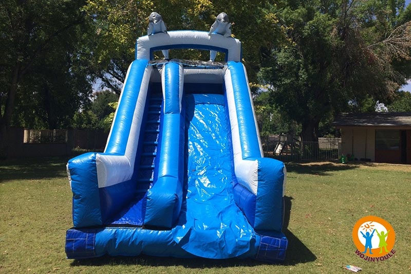 WW130 16ft Blue White Inflatable Water Slide