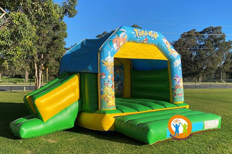 WB327 Pokemon Theme Bounce House with Slide