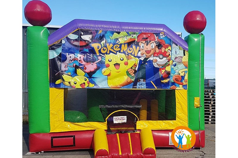 WB331 Pokemon 5in1 Inflatable Castle Bounce House Slide