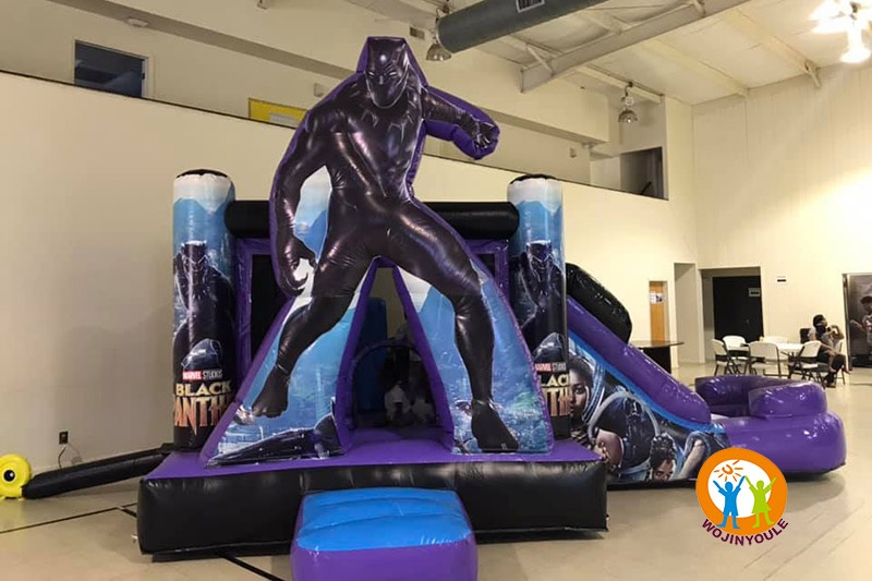 WB338 Black Panther Bouncer Combo Jumping Castle Slide