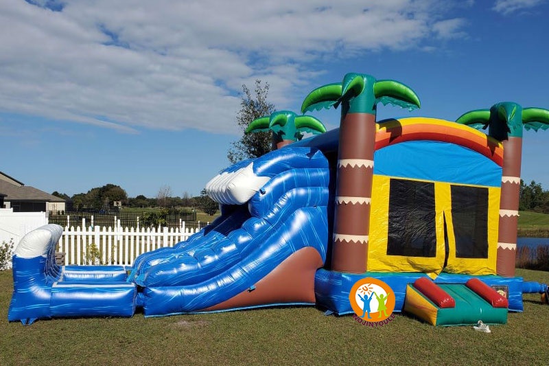WB352 Tropical Rush 5in1 Wet & Dry Bounce Combo with Double Slide