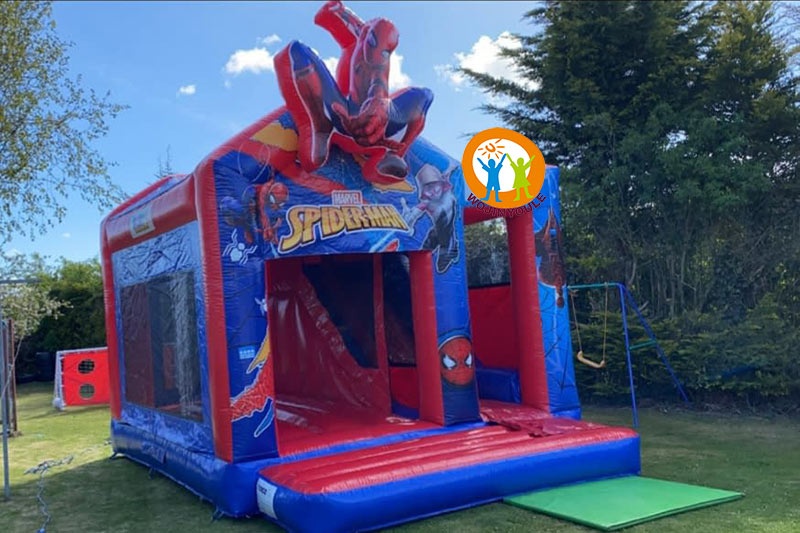 WB343 Spiderman themed Bouncer Combo Jumping Castle