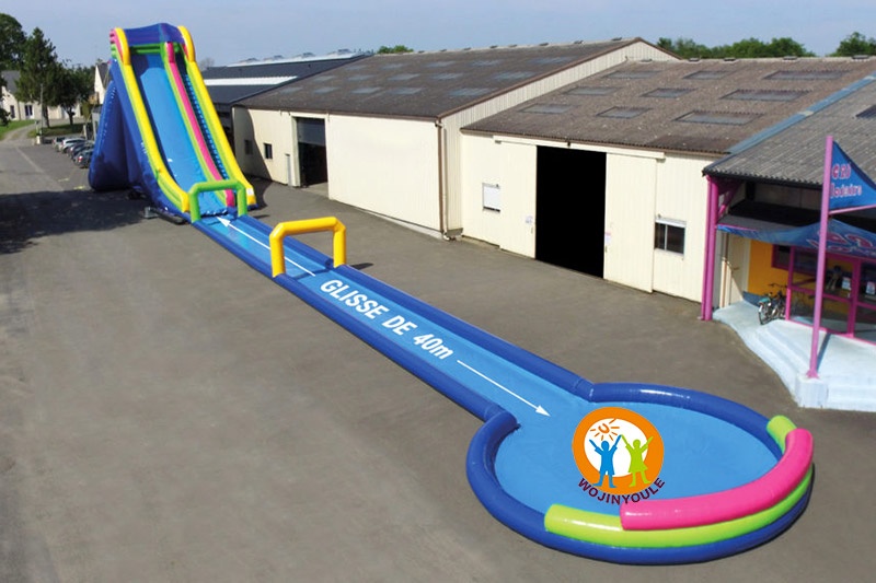 WW137 Toboggan 36ft Giant Inflatable Water Slide with Pool