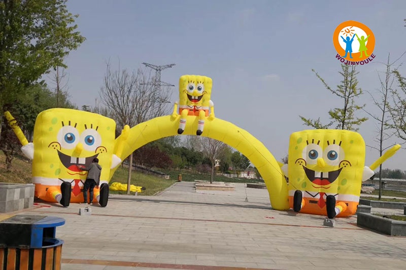 AD004 Spongebob Inflatable Advertising Arch Oxford Factory Wholsales