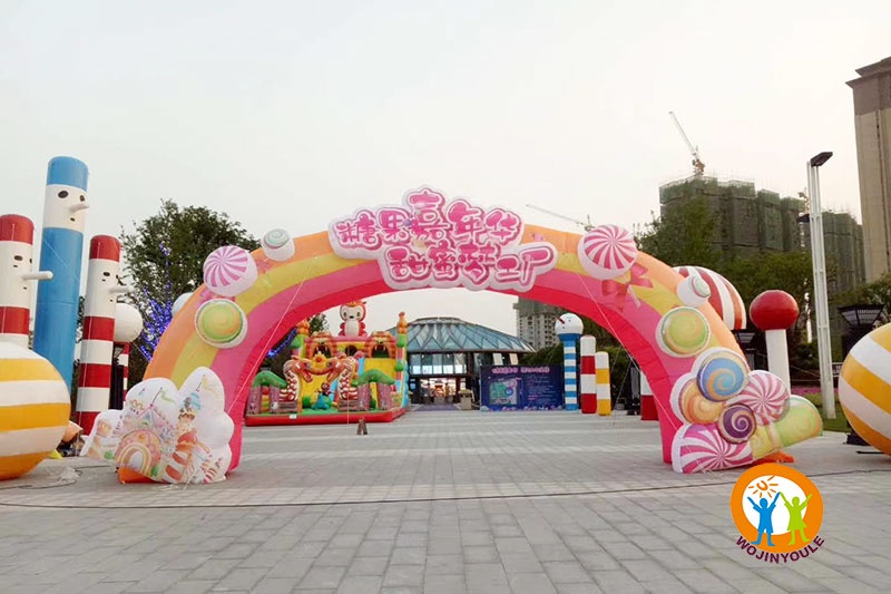 AD005 Candy Inflatable Advertising Arch Oxford Factory Wholsales