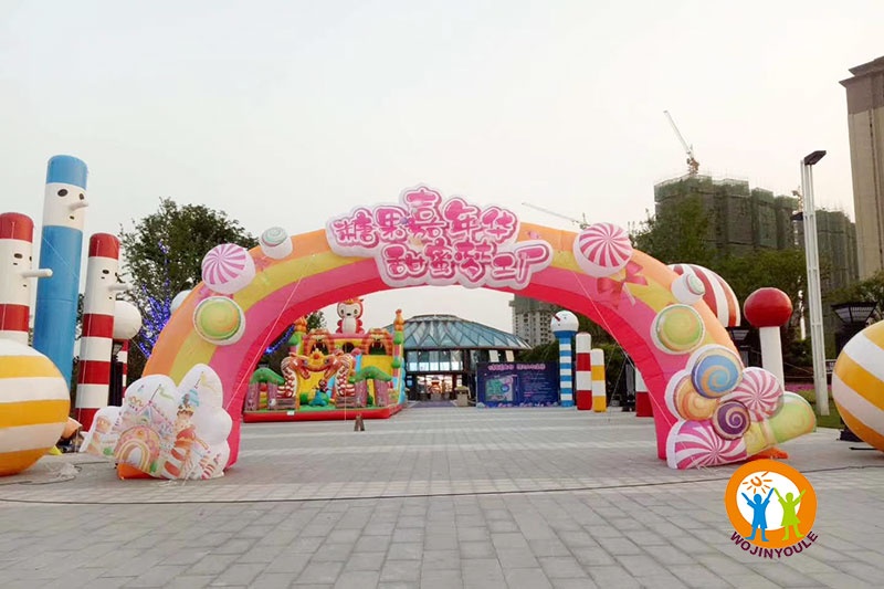 AD005 Candy Inflatable Advertising Arch Oxford Factory Wholsales