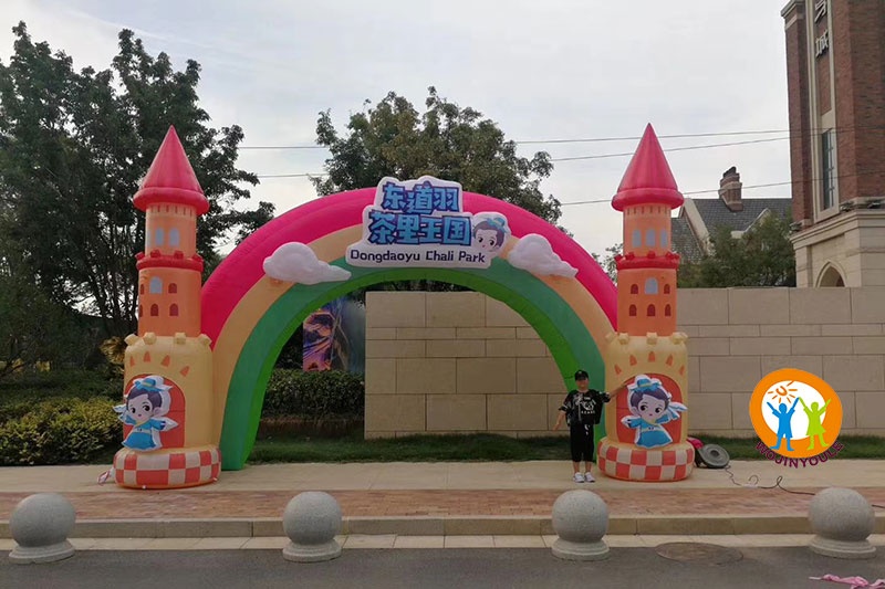 AD006 Pink Inflatable Advertising Arch Oxford Factory Wholsales