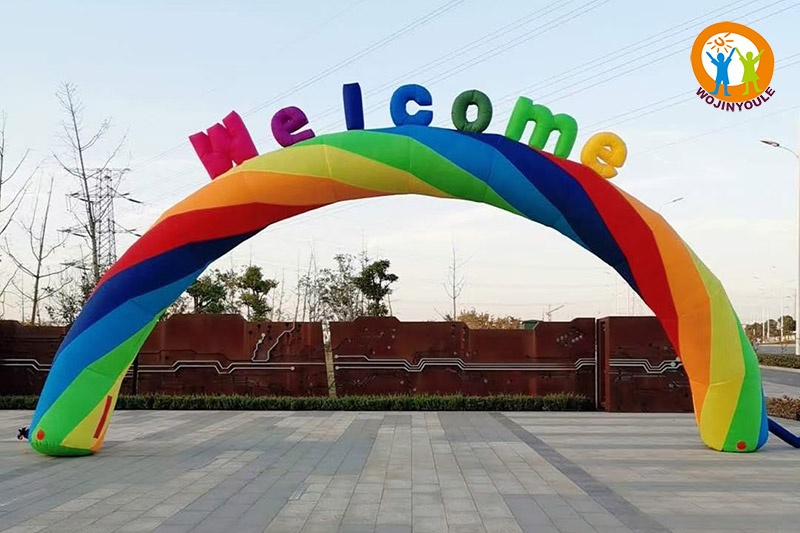 AD012 Rainbow Inflatable Advertising Arch Oxford Factory Wholsales