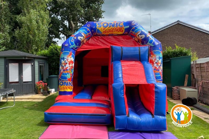 WB369 Sonic Bounce House Inflatable Castle Slide