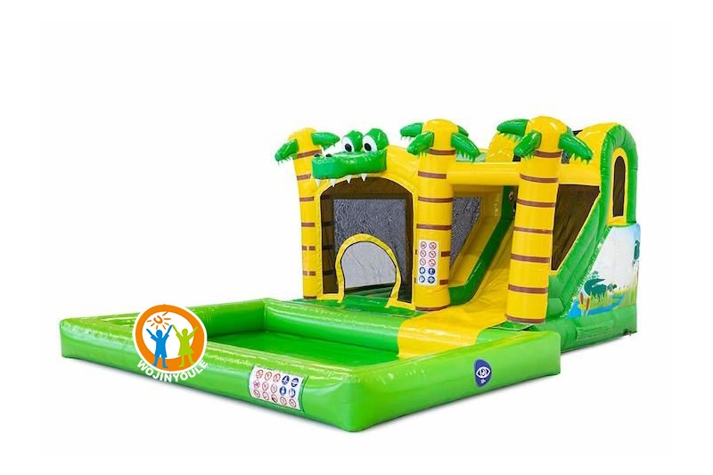 MC401 Crocodile Inflatable Bouncer Water Slide w/ pool