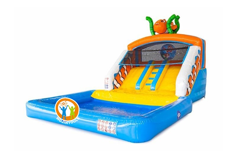 MC423 Seaworld Inflatable Bouncer Water Slide w/ pool