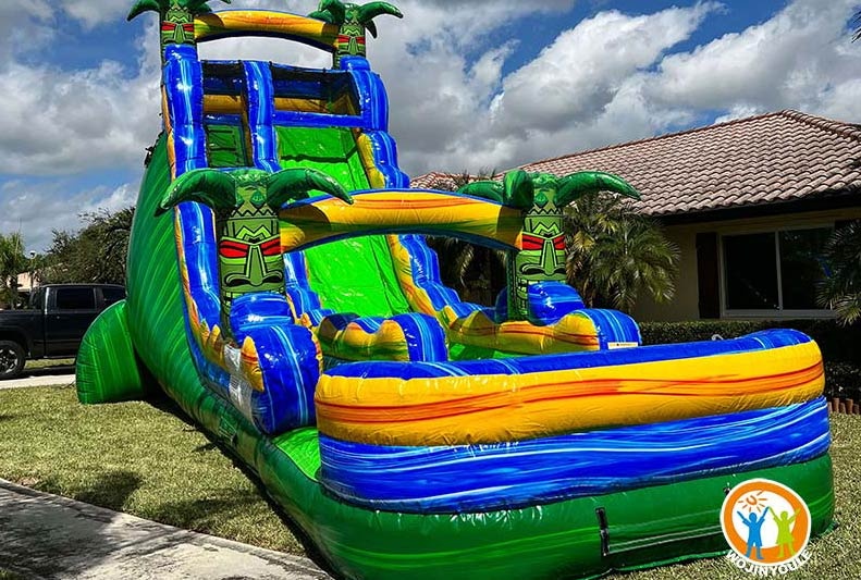 WS231 25FT Tall Reggae Rush Inflatable Water Slide