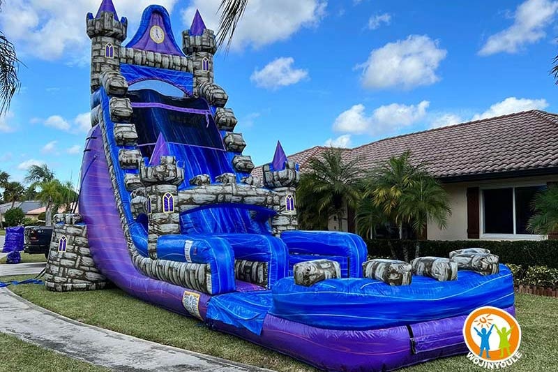 WS230 25FT Tall Magic Kingdom Inflatable Water Slide