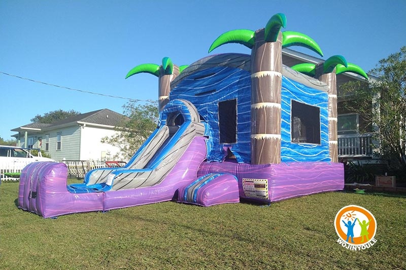 WB386 Tropical Crush Inflatable Combo Bouncer Castle Slide