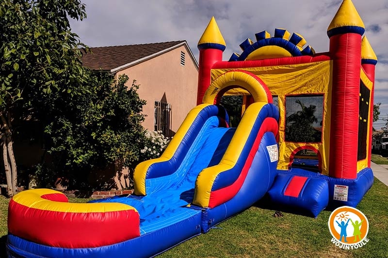 WB376 Mini Castle Inflatable Wet Combo Bouncer Water Slide