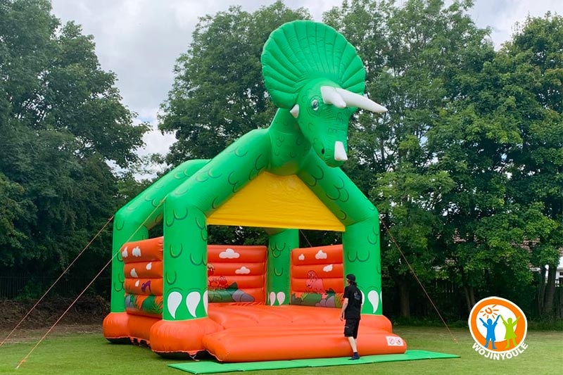 WB412 Huge Triceratops Dinosaur Inflatable Bounce House