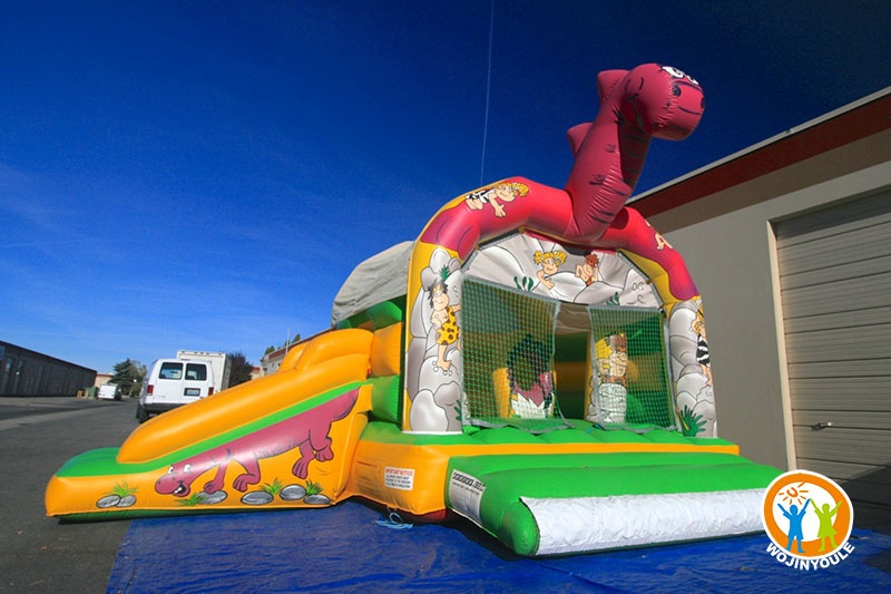 WB418 Dion Green Inflatable Castle Bounce Combo Slide