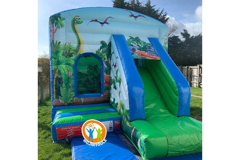 WB415 Dinosaur Inflatable Bounce House with Slide