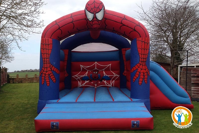 WB407 Spider Man Adult Inflatable castle with slide