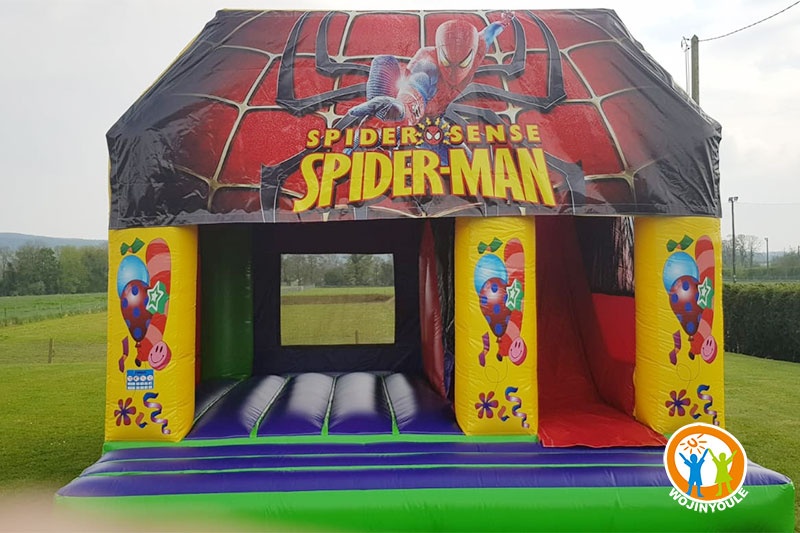 WB406 Spiderman Inflatable Combo Bouncy Castle Slide