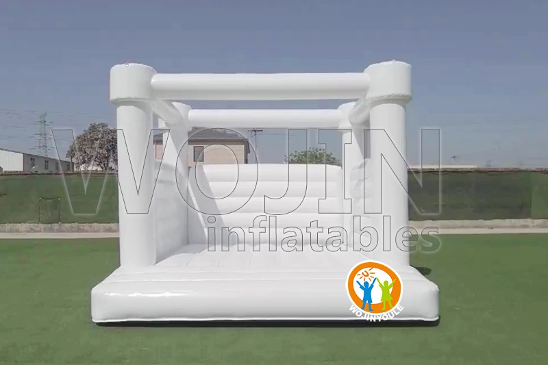 WJ203 All White Wedding Castle Inflatable Bounce House