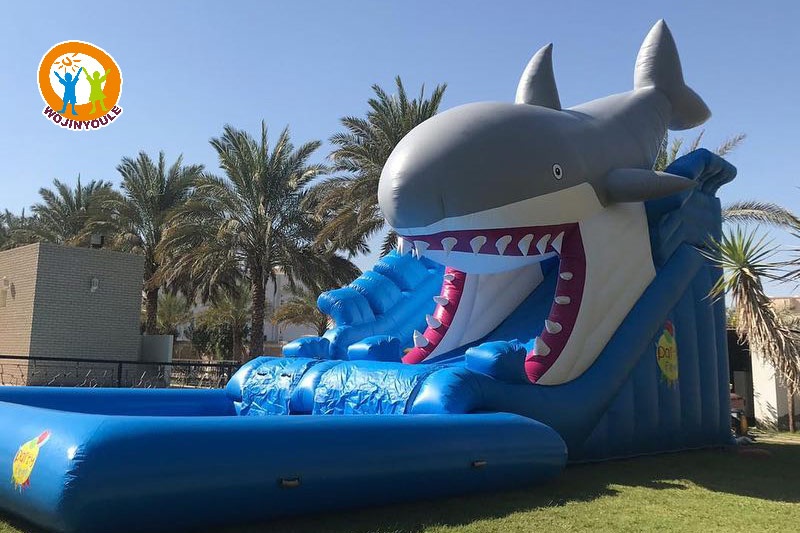 WS239 Big Shark Inflatable Water Slide