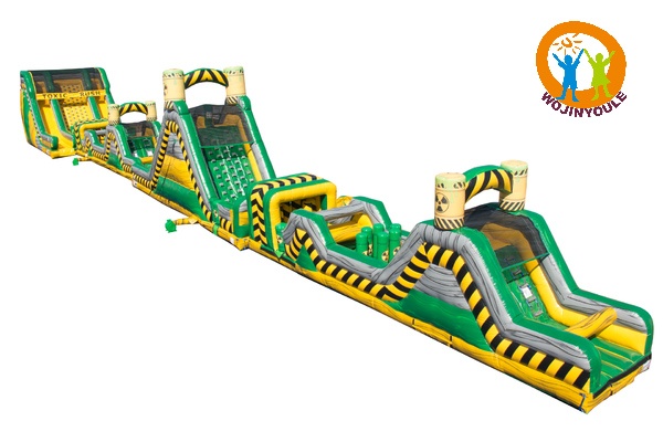 OC191 156ft Toxic Cliffhanger Inflatable Obstacle Course