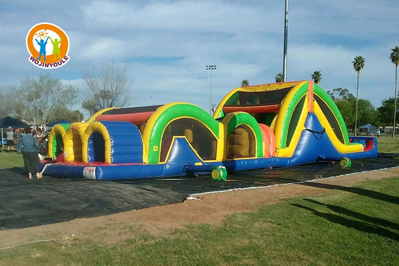 OC189 65ft 3 Lane Inflatable Obstacle Course