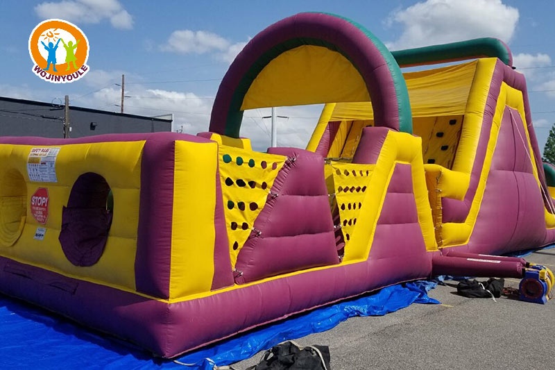 OC176 58ft Long Inflatable Obstacle Course Game